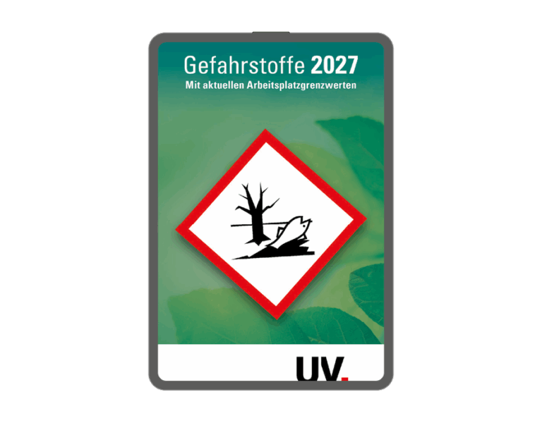 Cover Taschenbuch Gefahrstoffe 2027
